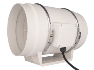 LONGWELL 200mm AC Inline Duct Fan, Exhaust Ventilation Fan, 115V IP44, 750 m³/h Airflow – LWDA-200