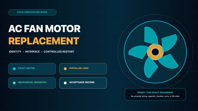 AC Fan Motor Replacement Guide for Optimal Performance