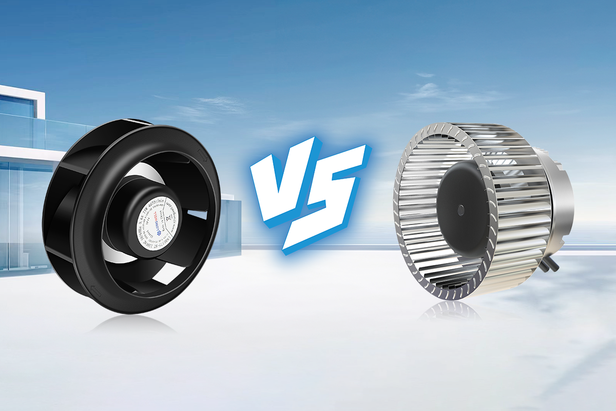 Forward Curved and Backward Curved Fans
