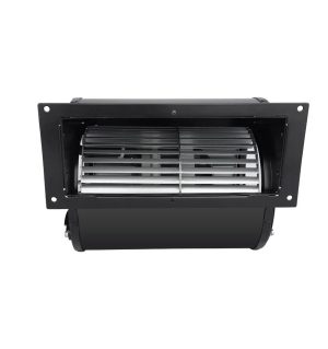 LONGWELL 120mm AC Double Inlet Forward Curved Centrifugal Fan, Double Inlet Blower Fan, 230V, Galvanized Steel, Low Noise, for Cold Storage, Air Purifiers, HVAC Systems