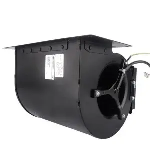 LONGWELL 250mm EC Double Inlet Forward Curved Centrifugal Fan, Double Inlet Blower Fan, 110V, Aluminum Alloy, for Cold Storage, Air Purifiers, HVAC Systems