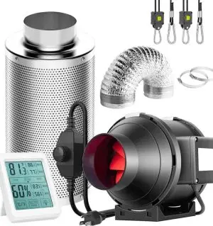 LONGWELL Industrial Fan, Industrial Ventilation Fan, 120V, 750 m³/h Airflow