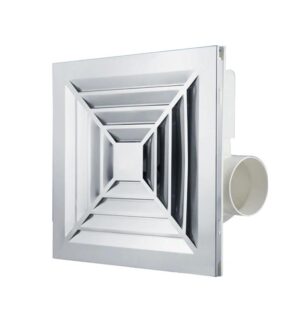 LONGWELL Low Noise Plastic Exhaust Fan 110V/220V Wall Mounted Exhaust Fan for Bathroom