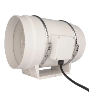 LONGWELL 200mm AC Inline Duct Fan, Exhaust Ventilation Fan, 115V IP44, 1250 m³/h Airflow – LWDA-200