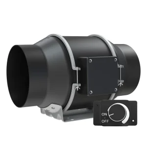 LONGWELL 147mm EC Industrial Fan, Industrial Ventilation Fan, 110/240V, 705 m³/h Airflow – LWDE3G150-IS-01