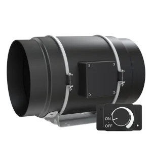 LONGWELL 198mm EC Industrial Fan, Industrial Ventilation Fan, 110/240V, 1453 m³/h Airflow – LWDE3G200-IS-01