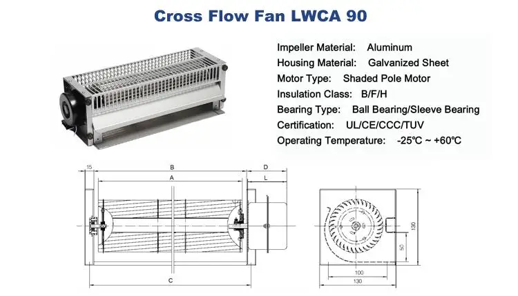fb-9b cross flow fan
