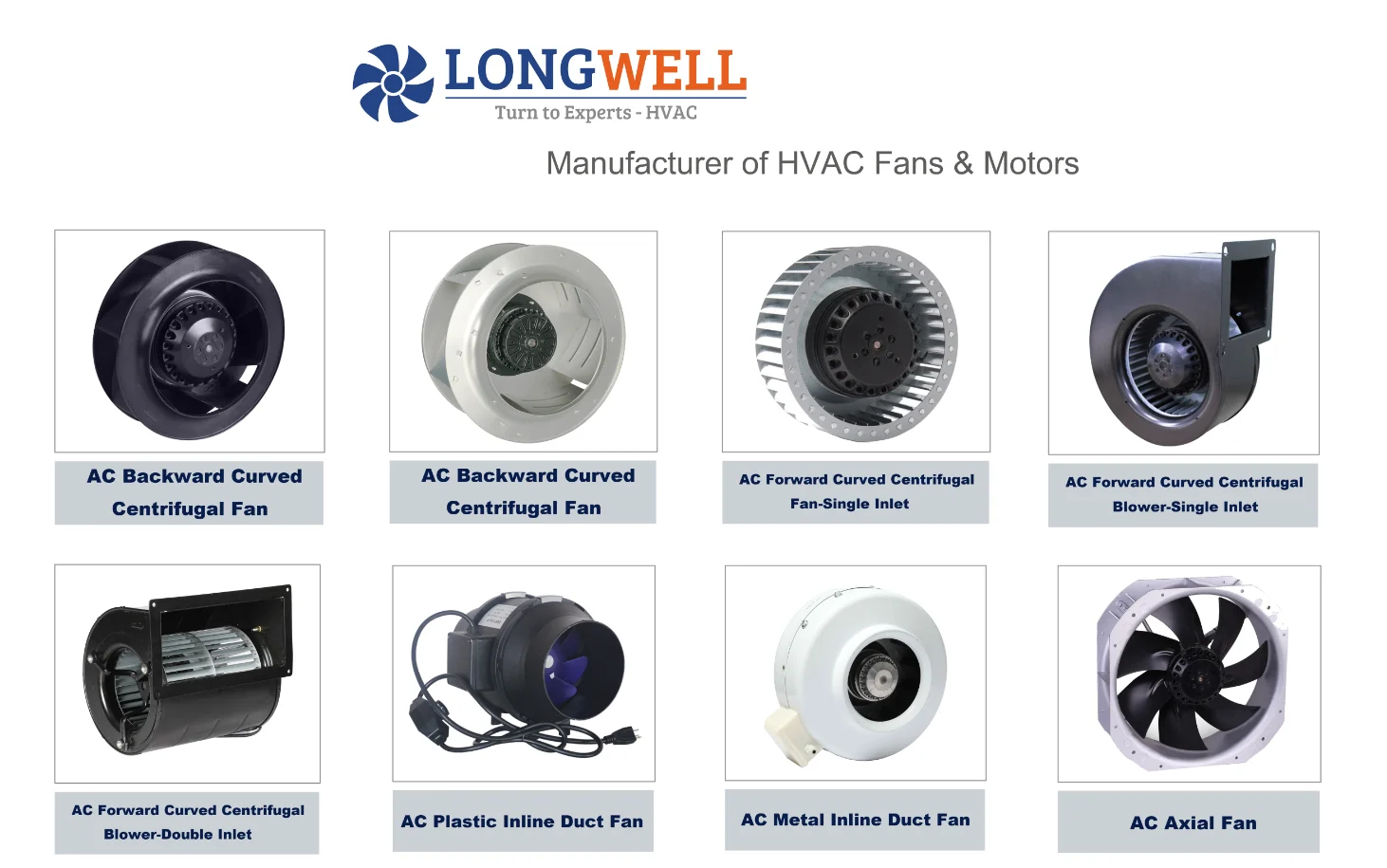 Single inlet AC Forward air cooling fan centrifugal blower fan