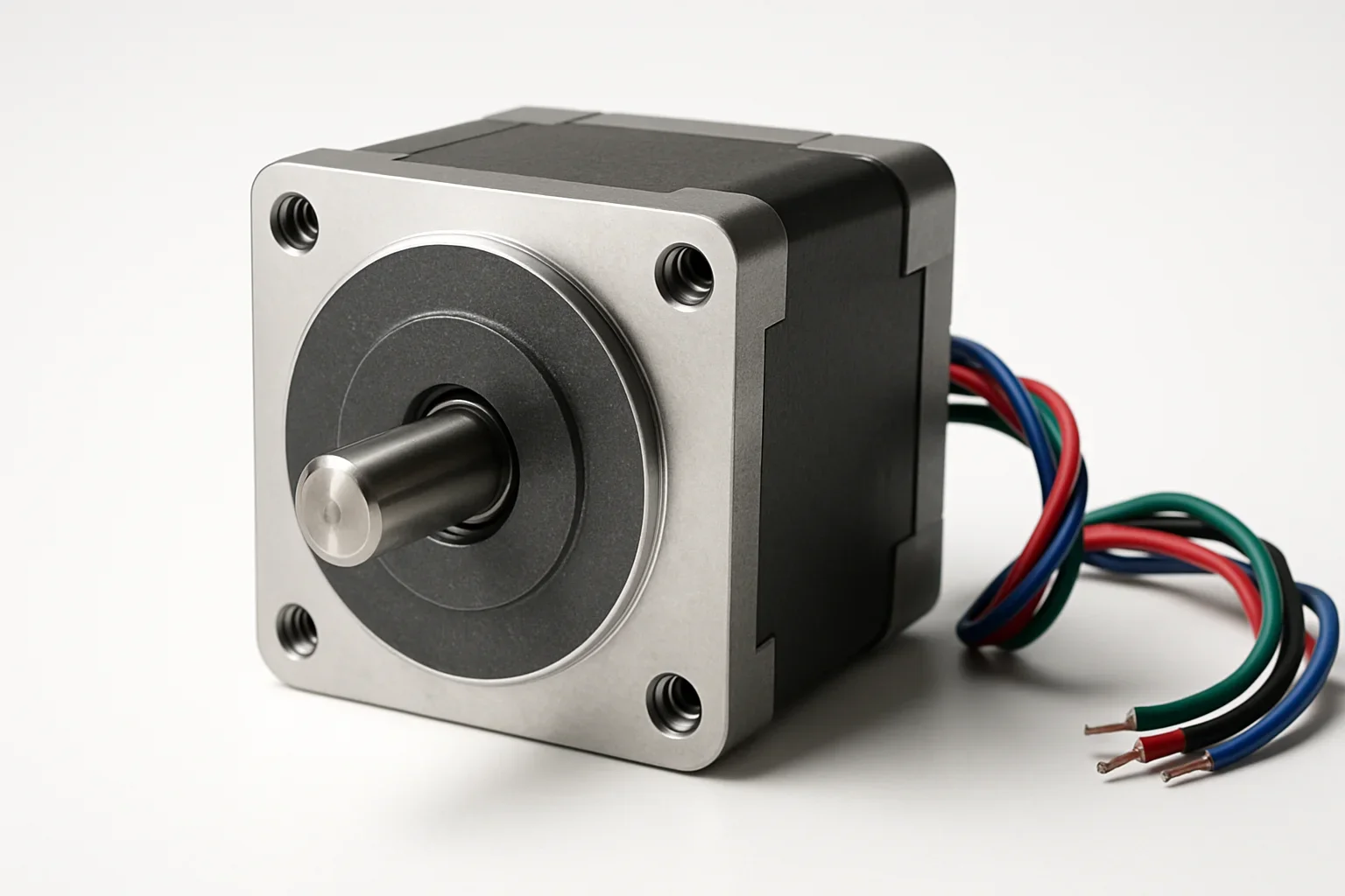 stepper motor on white background