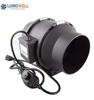 LONGWELL Backward Curved Centrifugal Fan, Industrial Centrifugal Blower, 110V IP68