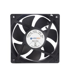 LONGWELL 120x120x25mm Plastic Axial Cooling Fan 12V 24V 48V DC Low Noise 12025 Ball Bearing for Computer