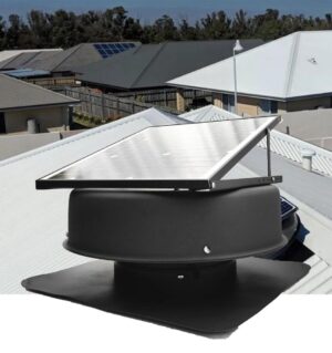 LONGWELL 14inch Industrial Solar Powered Roof Fan Dc Brushless Motor air Exhausting Fan for Warehouse ,attic , Roof ,household