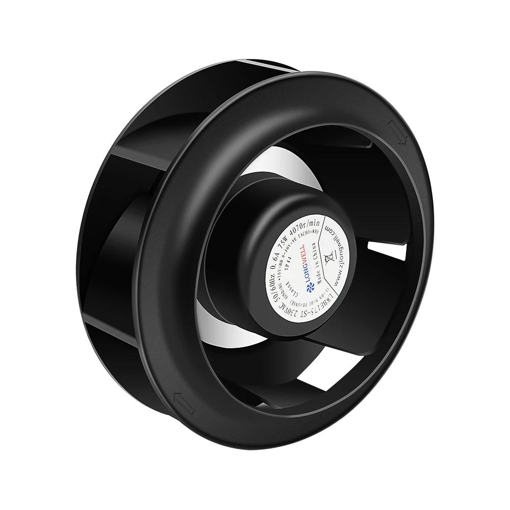 LONGWELL 175mm EC 230V High-Performance Centrifugal Fan Low Noise with Ball Bearing for Air Handling Unit OEM Customizable