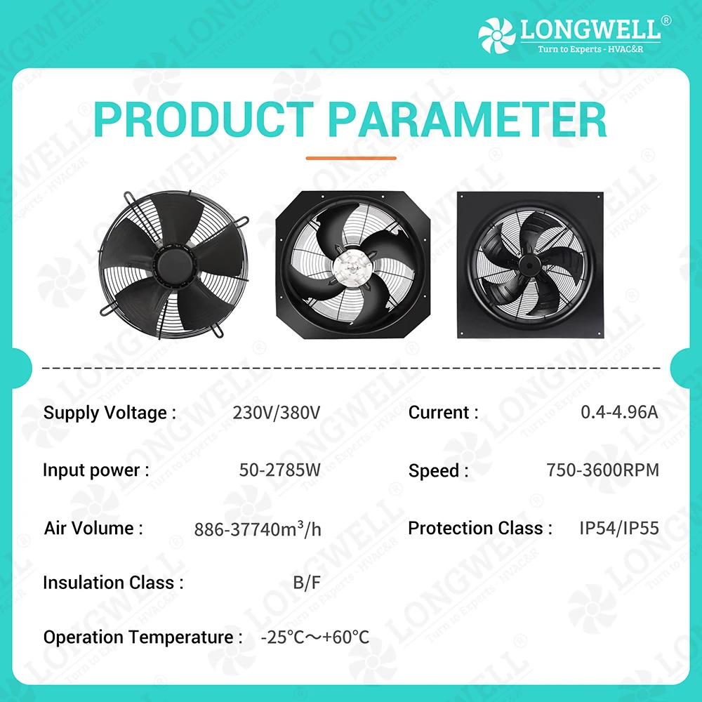 350mm EC Axial Fan - High Pressure Exhaust | Longwell