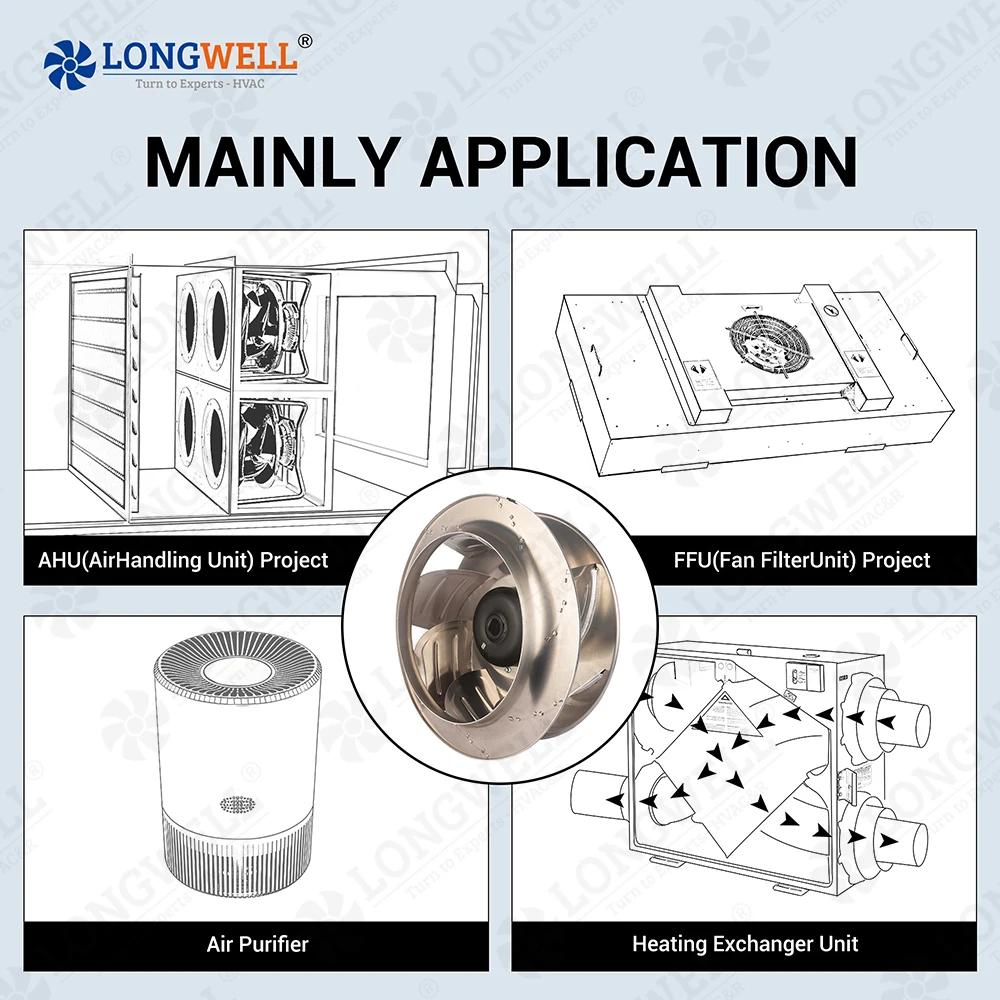 400mm EC Centrifugal Fan - Low Noise AHU