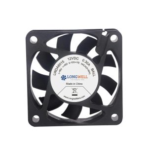 LONGWELL DC Axial Fan, Industrial Axial Ventilation Fan, 12V, for Data Center Cooling, Control Cabinet Cooling, HVAC Systems