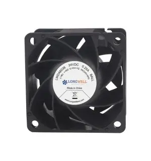 LONGWELL DC Industrial Fan, Industrial Ventilation Fan, 24V PWM Control, PWM Control, for Data Center Cooling, Control Cabinet Cooling, HVAC Systems – LW6038