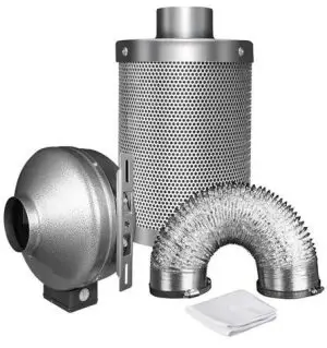 LONGWELL 50MM Industrial Fan, Industrial Ventilation Fan, 120V, 200 m³/h Airflow