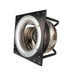 LONGWELL 310mm EC Backward Curved Centrifugal Fan, Industrial Centrifugal Blower, 115V 0–10V/PWM Control, Aluminum Alloy, for Railway Ventilation, AHU, Cold Storage