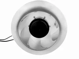 LONGWELL 355mm EC Centrifugal Blower Fan, Industrial Centrifugal Fan, PWM Control, Stainless Steel, PWM Control, for Cold Storage, Air Purifiers, HVAC Systems