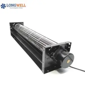 LONGWELL 90mm AC Cross Flow Fan, Tangential Blower Fan, 230V, Aluminum Alloy, Low Noise, for Ovens, Fireplaces, Air Purifiers