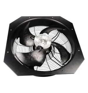 LONGWELL 800mm EC Axial Fan, Industrial Axial Ventilation Fan, 380V PWM Control, Stainless Steel, for HVAC Systems, Cold Storage, Air Purifiers