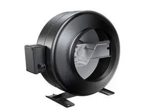LONGWELL 250mm AC Inline Duct Fan, Exhaust Ventilation Fan, 230V, for Cold Storage, Air Purifiers, HVAC Systems