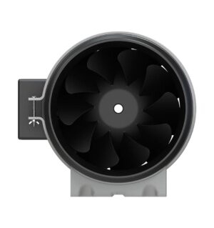 LONGWELL High Temperature Duct Fan EC 8 Inch Plastic Duct Ventilation Exhaust Fan with LCD Speed Controller