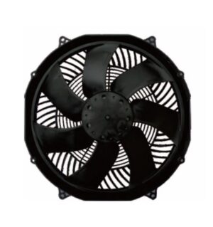 LONGWELL Hot Sale Condenser Fan 300mm 305mm Brushless Axial Fan Curved Blade Cooling Fan for Bus Van or Truck