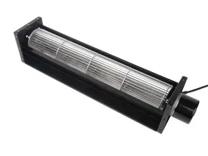LONGWELL 80mm DC Cross Flow Fan, Tangential Blower Fan, 24V PWM Control, Aluminum Alloy, for Air Curtains, Ovens, Floor Heating