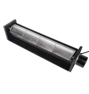 LONGWELL 80mm DC Cross Flow Fan, Tangential Blower Fan, 24V PWM Control, Aluminum Alloy, for Air Curtains, Ovens, Floor Heating