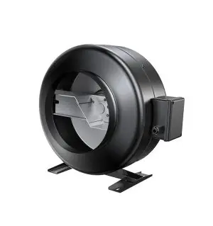 LONGWELL 200mm EC Industrial Fan, Industrial Ventilation Fan, 230V, for Control Cabinet Cooling, Cold Storage, Air Purifiers