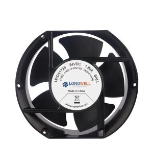 LONGWELL DC Axial Fan, Industrial Axial Ventilation Fan, 24V, for Data Center Cooling, Control Cabinet Cooling, HVAC Systems