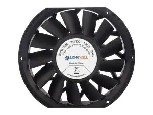 LONGWELL DC Axial Fan, Industrial Axial Ventilation Fan, 24V, for Data Center Cooling, Control Cabinet Cooling, HVAC Systems