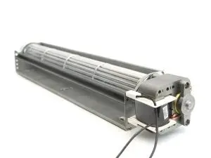 LONGWELL 90mm AC Cross Flow Fan, Tangential Blower Fan, 230V, Aluminum Alloy, for Floor Heating, Air Purifiers, Cleanroom Ventilation
