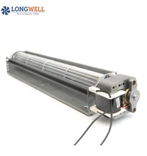 LONGWELL 90mm AC Cross Flow Fan, Tangential Blower Fan, 230V, Aluminum Alloy, for Floor Heating, Air Purifiers, Cleanroom Ventilation