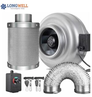 Ventilation Fan Accessories 4 Inch in Line Duct Fan Centrifuge Tube Exhaust Fan