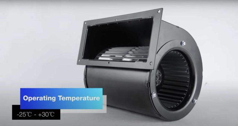 low noise EC blower for HVAC energy savings