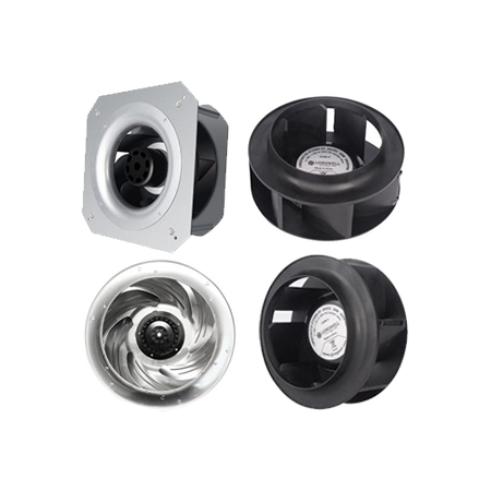 Backward-curved centrifugal fan detail