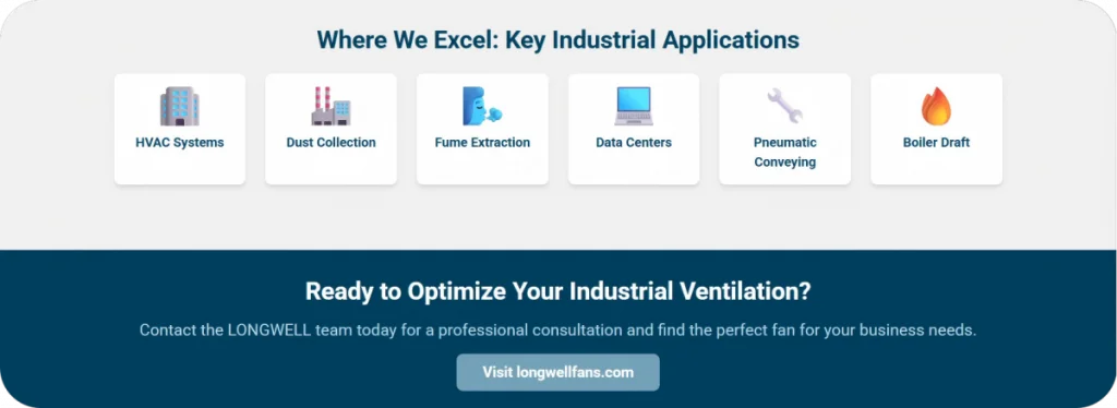 Key Industrial Applications of Centrifugal Fan