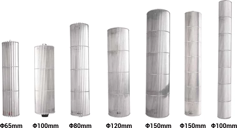 Diameters of EC Cross Flow Fans