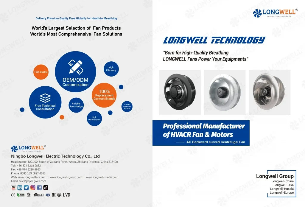 AC Backward Centrifugal Fans