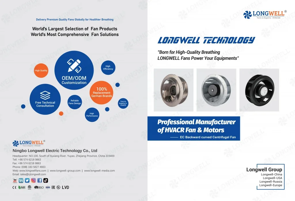 EC Backward Centrifugal Fans