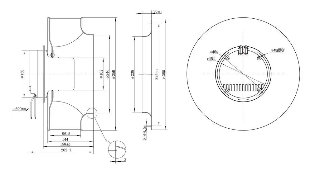 EC 355 Centrifugal fan图纸
