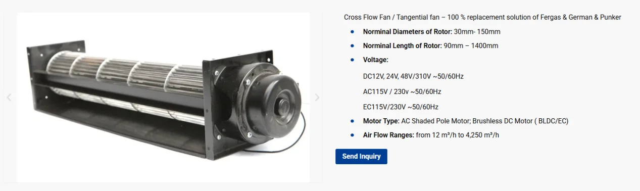 cross flow fan banner