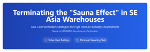 Southeast Asia Warehouse “Sauna Days” Terminator: Low-Cost Ventilation Strategy in High Humidity and Heat Environments