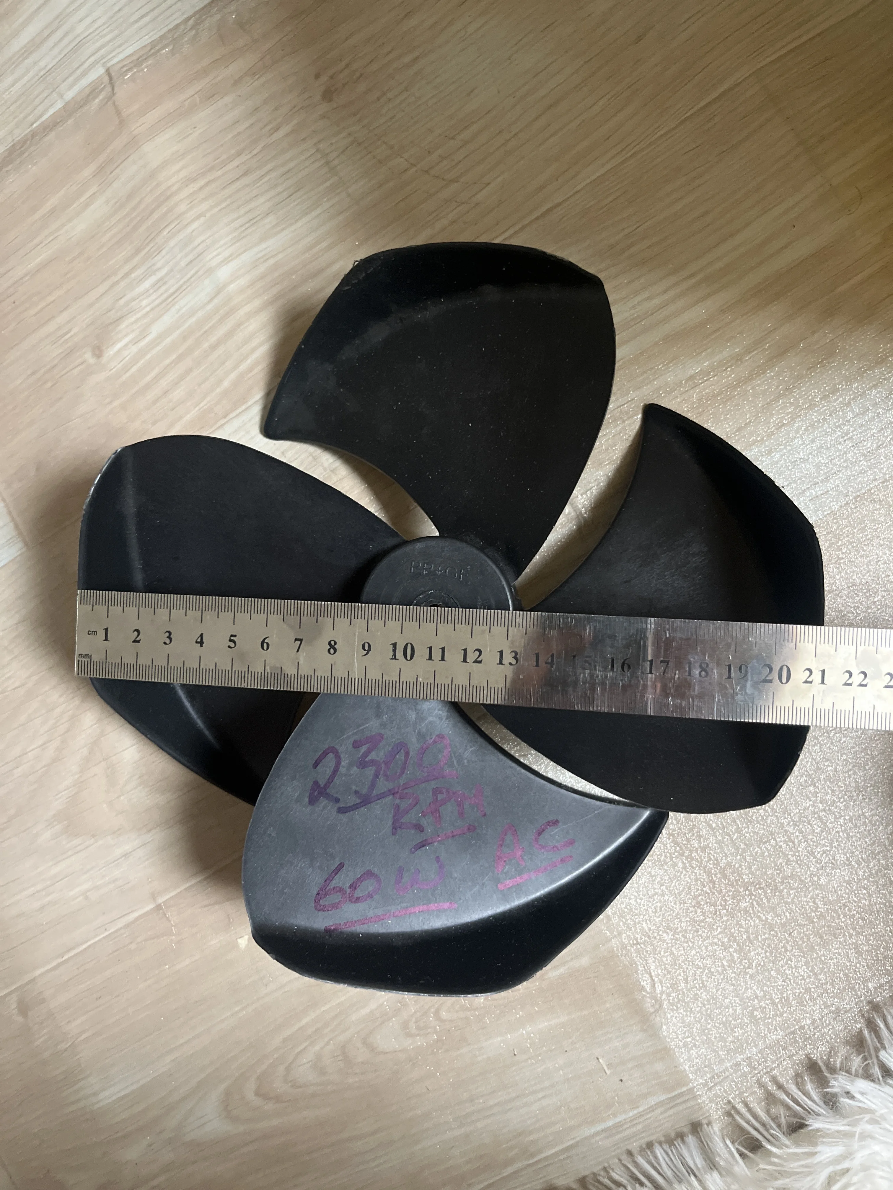 210mm axial fan assembly original 60W plastic blade