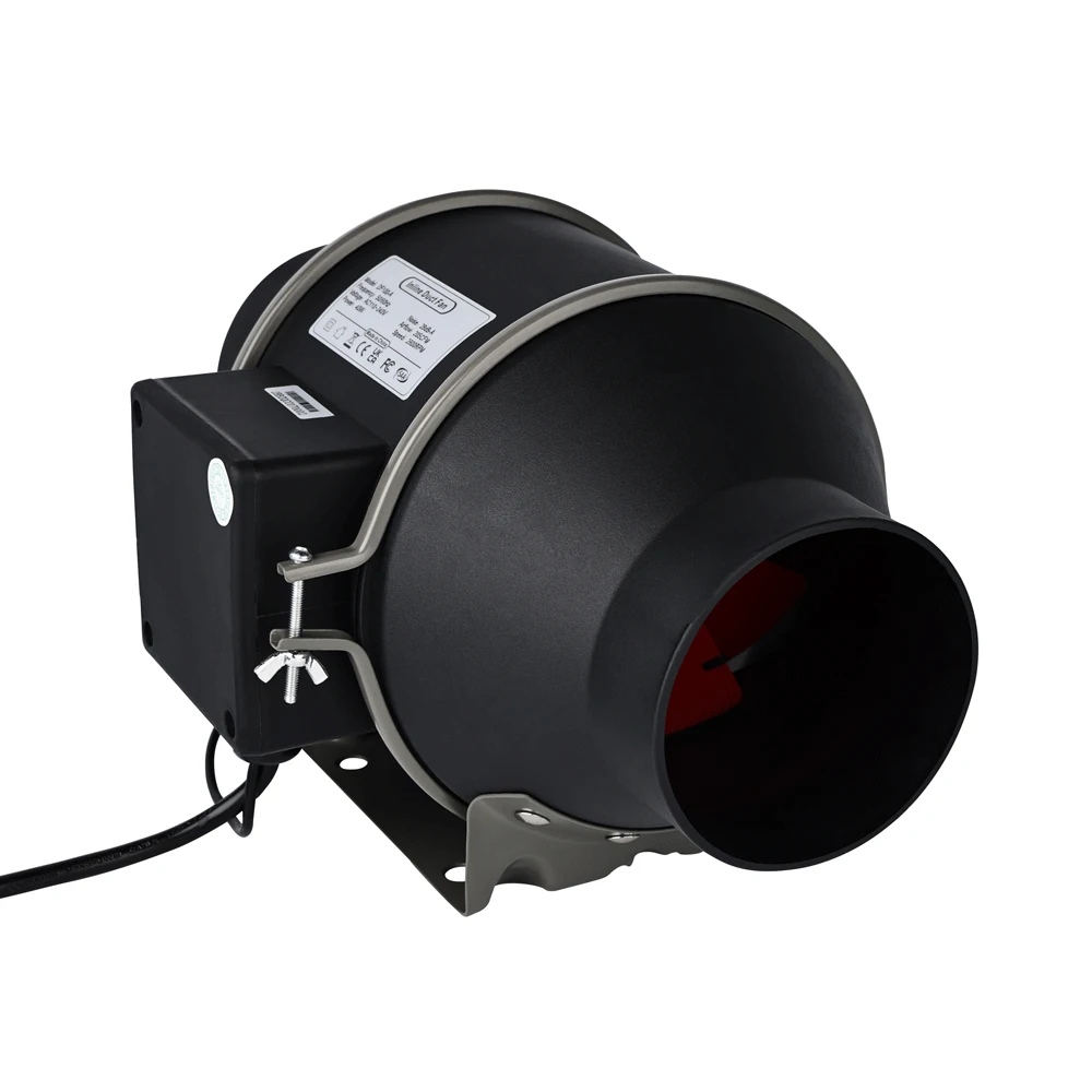 Inline duct fan for ventilation systems