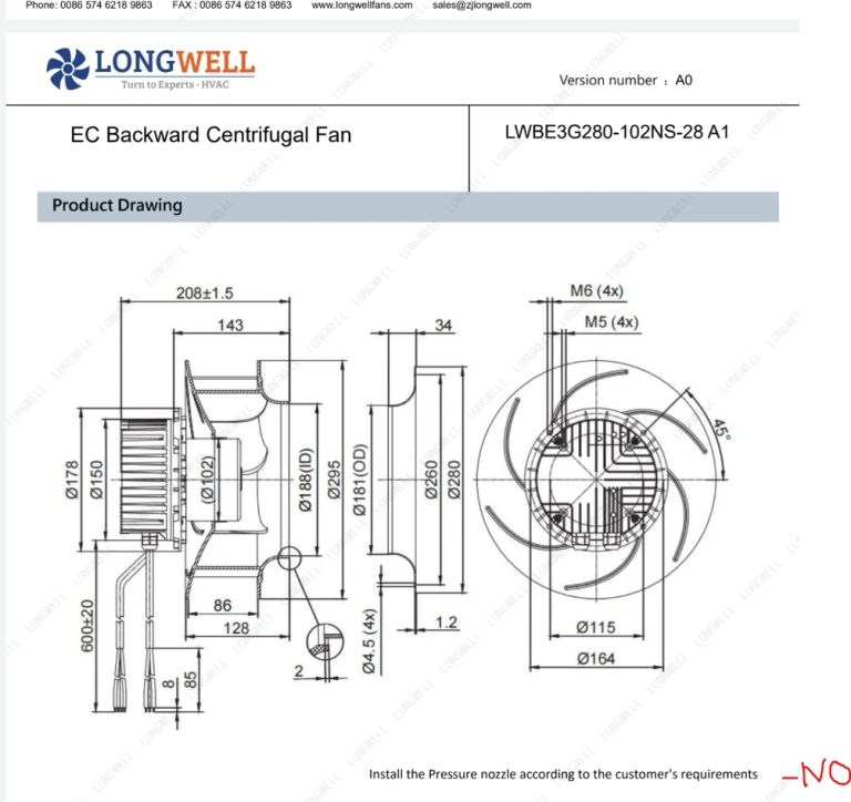 longwell-lwbe3g280-102ns-25-pr