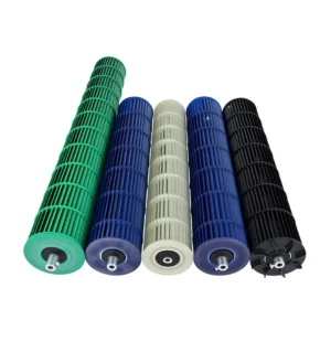 30/33/40/45/50/80/120mm Customizable ABS+Glass Fiber Ball Bearing Impeller Length Industrial Cross Flow Fan Ventilation